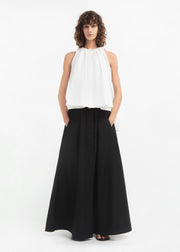 Parachute Skirt in Cotton Sateen - Black - CO Collections